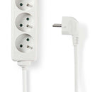 Nedis EXSO615E1WT Stekkerdoos France / Type-e (cee 7/6) 6-wegs 1.50 M 3680 W 16 A Soort Aarding: Aa