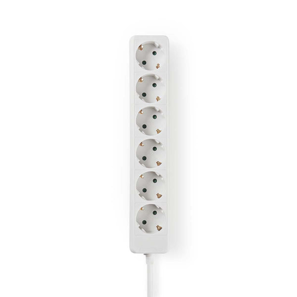 Nedis EXSO630F1WT Stekkerdoos Beschermend Contact 6-wegs 3,0 M Wit
