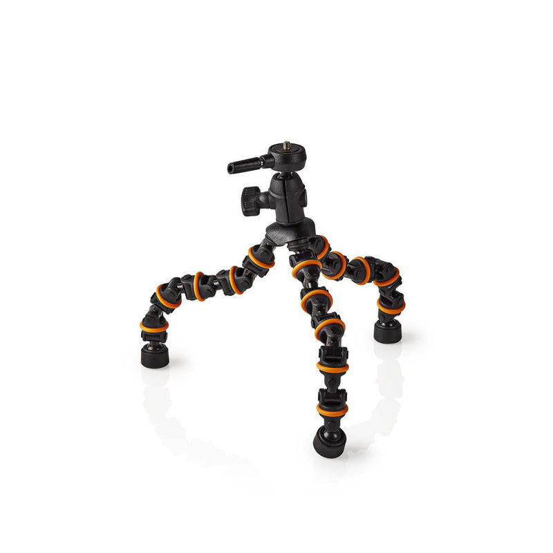 Nedis GPOD3200BK Ministatief Max. 1 Kg 26,0 Cm Flexibel Zwart/oranje