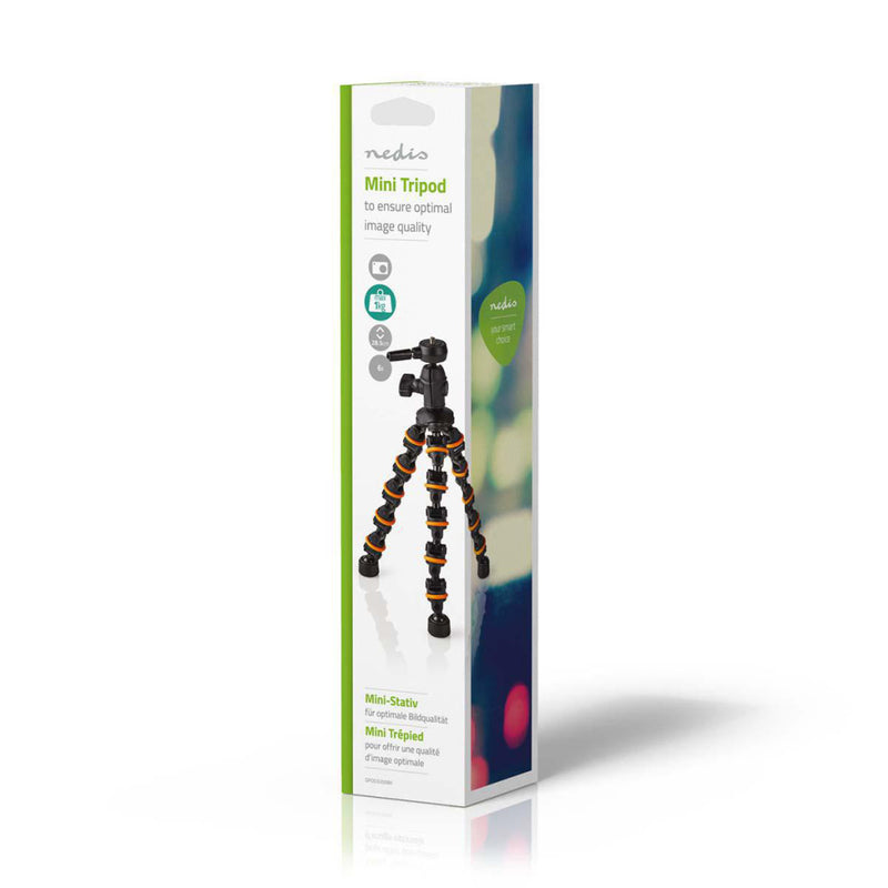 Nedis GPOD3200BK Ministatief Max. 1 Kg 26,0 Cm Flexibel Zwart/oranje