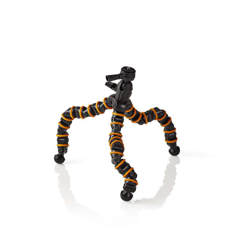 Nedis GPOD3210BK Ministatief Max. 2,5 Kg 30,0 Cm Flexibel Zwart/oranje
