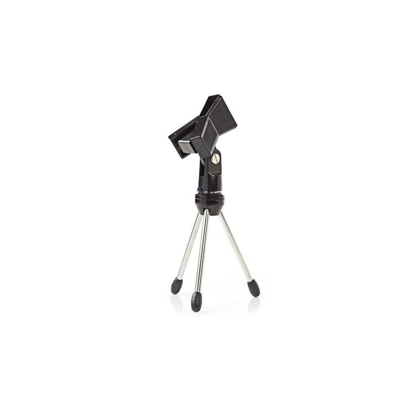 Nedis MPST05BK Tafelstandaard Voor Microfoon Max. 0,8 Kg Zwart Zilver