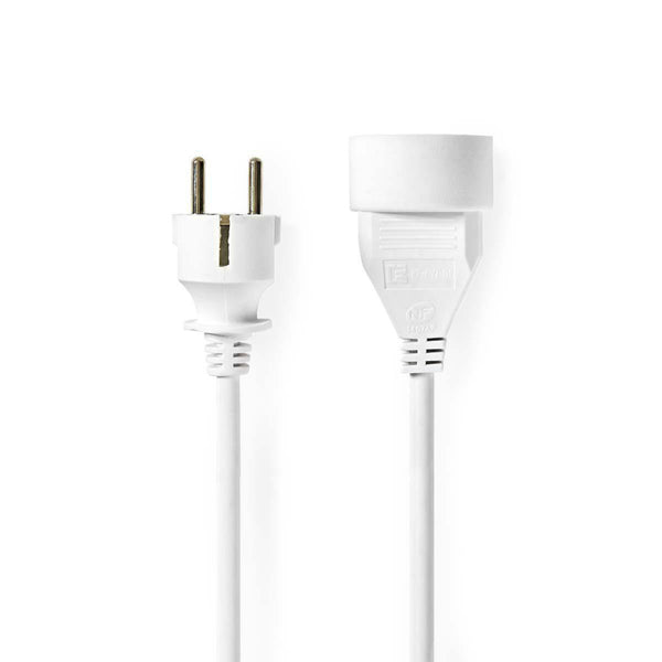 Nedis PEXC103EWT Verlengkabel Male - Female Type-f (cee 7/7) Frans 3.0 M 3680 W 250 V Ac 50/60 Hz S
