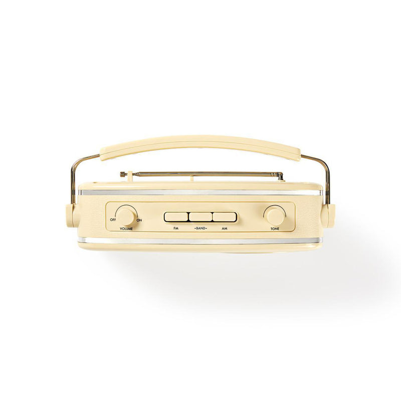 Nedis RDFM5000BG Fm-radio 4,5 W Draaggreep Ivoor