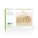 Nedis RDFM5000BG Fm-radio 4,5 W Draaggreep Ivoor