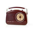 Nedis RDFM5000BN Fm-radio 4,5 W Draaggreep Bruin