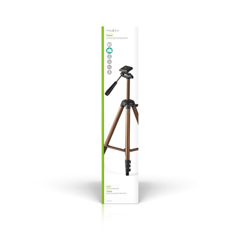 Nedis TPOD2100BZ Statief Pan & Tilt Max. 2 Kg 130 Cm Zwart / Zilver