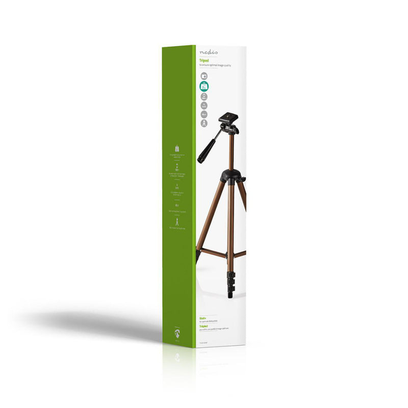 Nedis TPOD2100BZ Statief Pan & Tilt Max. 2 Kg 130 Cm Zwart / Zilver