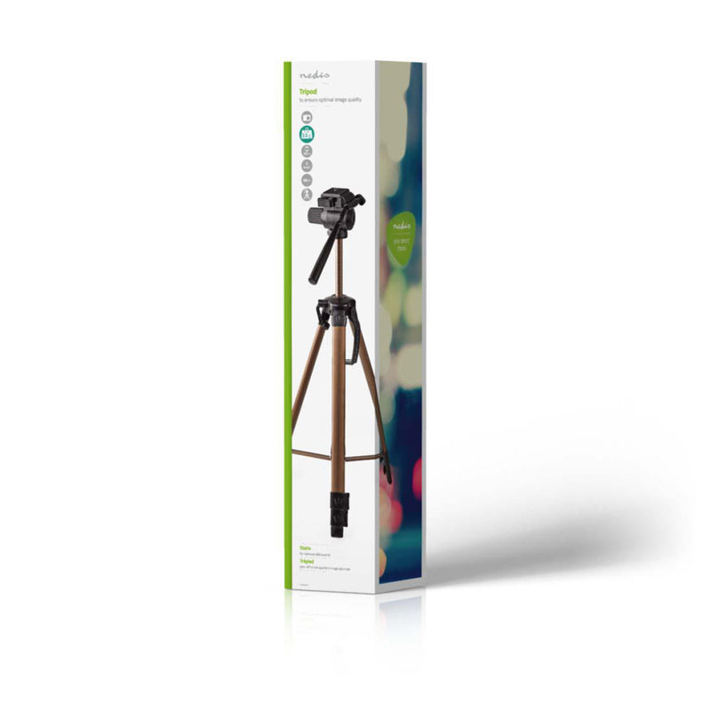 Nedis TPOD2300BZ Statief Pan & Tilt Max. 3,5 Kg 161 Cm Zwart / Zilver