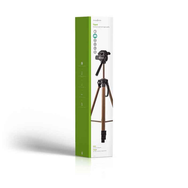 Nedis TPOD2300BZ Statief Pan & Tilt Max. 3,5 Kg 161 Cm Zwart / Zilver