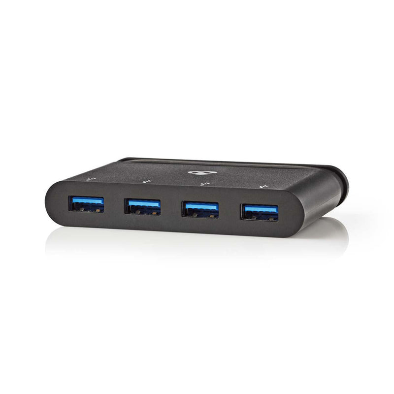 Nedis TCARF200BK Computer Hub Usb-c&trade; 4x Usb 3.0 Zwart