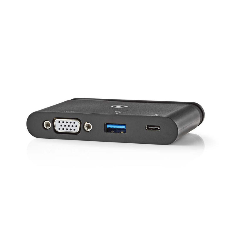 Nedis TCARF220BK Computer Hub Usb-c&trade; Usb-c&trade; / Usb 3.0 / Vga Voeding: 100 W Zwart