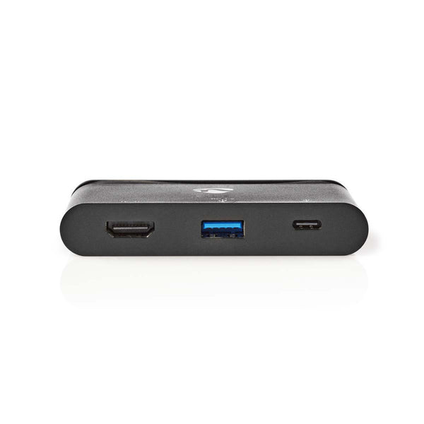 Nedis TCARF240BK Computer Hub Usb-c? Usb-c? / Usb 3.0 / Hdmi Voeding: 100 W Zwart