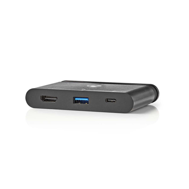 Nedis TCARF240BK Computer Hub Usb-c? Usb-c? / Usb 3.0 / Hdmi Voeding: 100 W Zwart