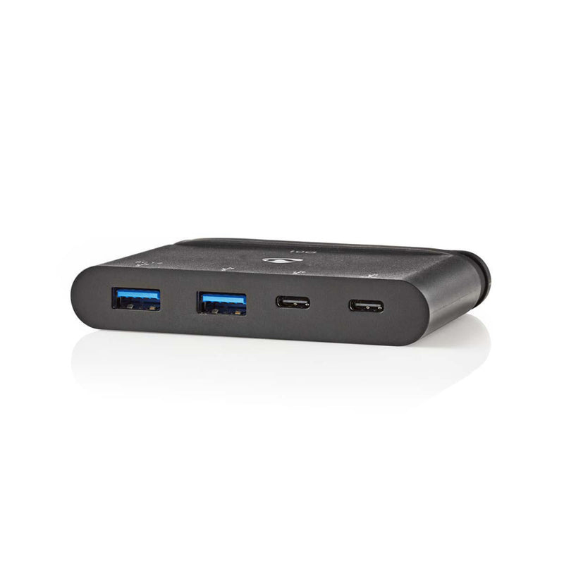 Nedis TCARF250BK Computer Hub Usb-c&trade; 2x Usb-c&trade; / 2x Usb 3.0 (10 G) Voeding: 100 W Zwart