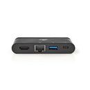 Nedis TCARF260BK Computer Hub Usb-c&trade; Usb-c&trade; / Usb 3.0 / Hdmi&trade; / Gigabit-ethernet