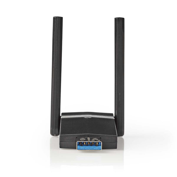 Nedis WSNWA1200BK Netwerkdongle Ac1200 Dual Band Zwart