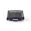 Nedis WSNWA1200BK Netwerkdongle Ac1200 Dual Band Zwart