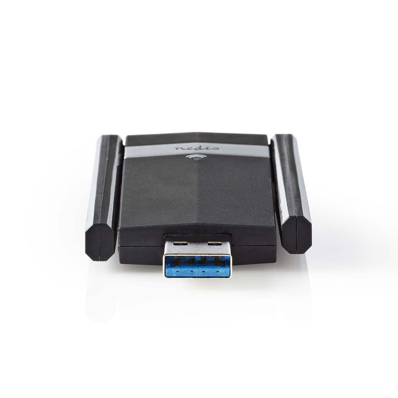 Nedis WSNWA1200BK Netwerkdongle Ac1200 Dual Band Zwart