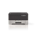 Nedis HDDUDB3300BK Harde Schijf-dockingstation Usb 3.0 Dual Sata 2,5&quot;/3,5&quot; Met Offline-cl