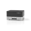 Nedis HDDUDB3300BK Harde Schijf-dockingstation Usb 3.0 Dual Sata 2,5&quot;/3,5&quot; Met Offline-cl