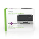 Nedis HDDUDB3300BK Harde Schijf-dockingstation Usb 3.0 Dual Sata 2,5&quot;/3,5&quot; Met Offline-cl