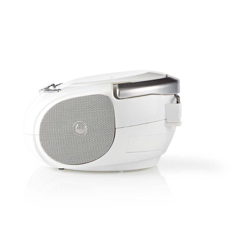 Nedis SPBB100WT Boombox 9 W Bluetooth® Cd-speler / Fm-radio / Usb / Aux Wit