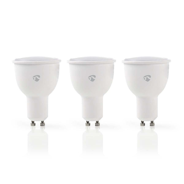 Nedis WIFILW30WTGU10 Slimme Wi-fi-led-lampen Warm- Tot Koud-wit Gu10 3-pack