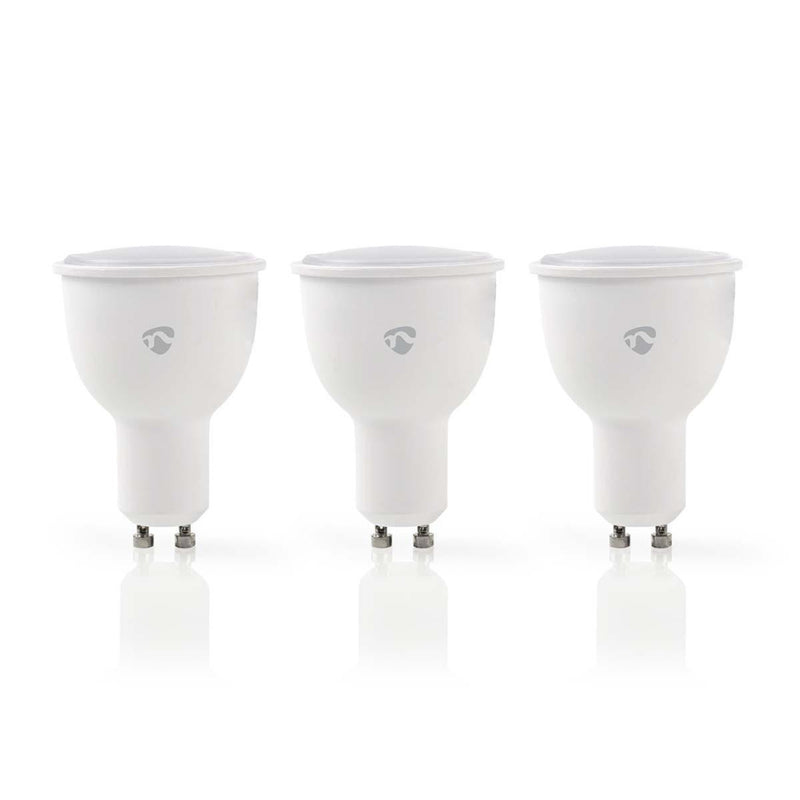 Nedis WIFILW30WTGU10 Slimme Wi-fi-led-lampen Warm- Tot Koud-wit Gu10 3-pack