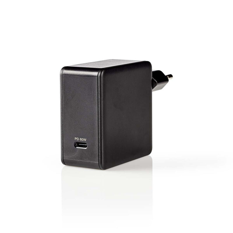 Nedis WCPD60W100BK Thuislader 3,0 A Usb-c Power Delivery 60 W Zwart