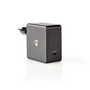 Nedis WCPD60W100BK Thuislader 3,0 A Usb-c Power Delivery 60 W Zwart
