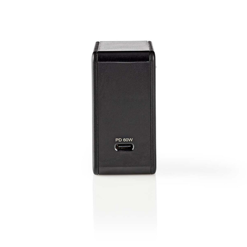 Nedis WCPD60W100BK Thuislader 3,0 A Usb-c Power Delivery 60 W Zwart