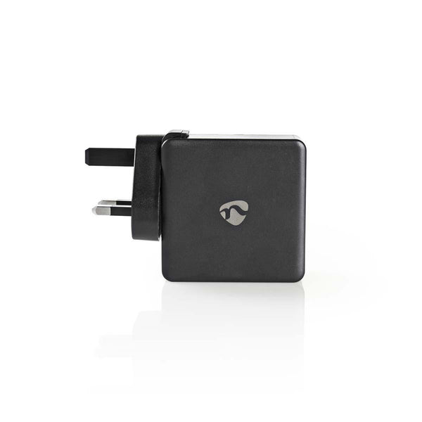 Nedis WCPD30W110BKUK Thuislader 3,0 A Usb (qc) / Usb-c&trade; Voeding: 30 W Zwart