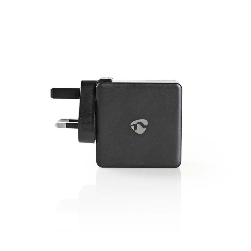 Nedis WCPD30W110BKUK Thuislader 3,0 A Usb (qc) / Usb-c&trade; Voeding: 30 W Zwart