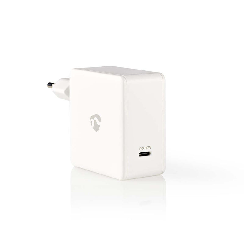 Nedis WCPD60W100WT Thuislader 3,0 A Usb-c&trade; Met Pd (60 W) Wit