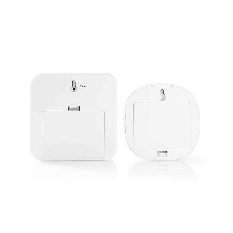 Nedis ALRMMW20WT Zoemer Bewegingsdetector Home Security 8 Ringtones Seint Met Licht En Geluid