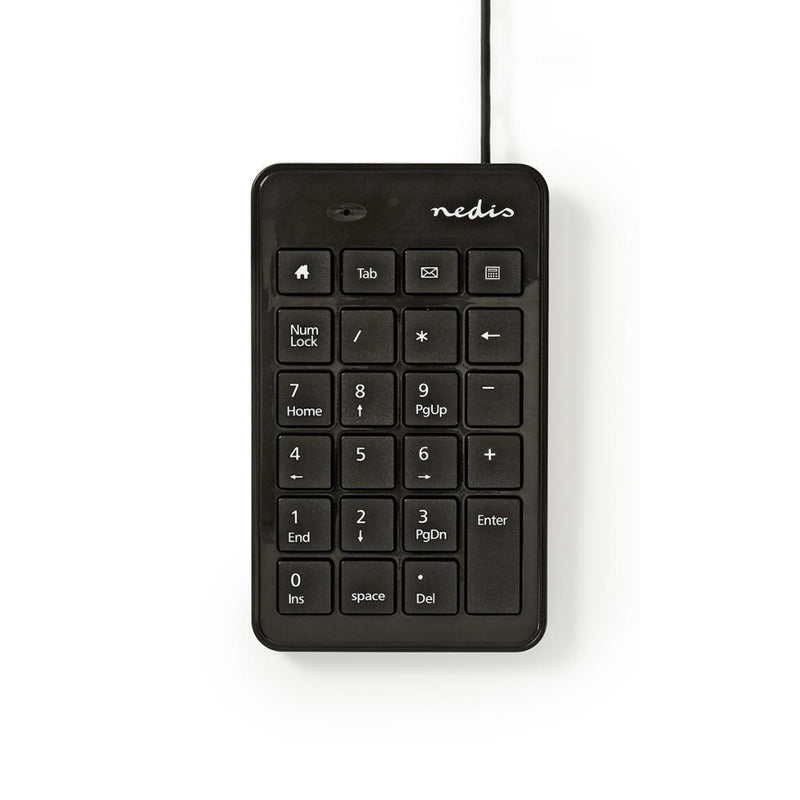 Nedis KBNM100BK Bedraad Numeriek Toetsenbord Usb Zwart