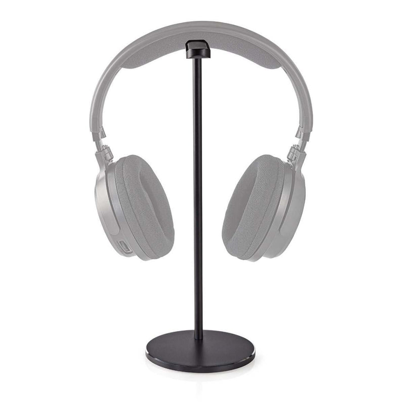Nedis HPST200BK Standaard Voor Koptelefoon Aluminium Ontwerp Antislipvoetjes 98 X 276 Mm Zwart