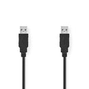 Nedis CCGT60000BK30 Kabel Usb 2.0 A Male - A Male 3,0 M Zwart