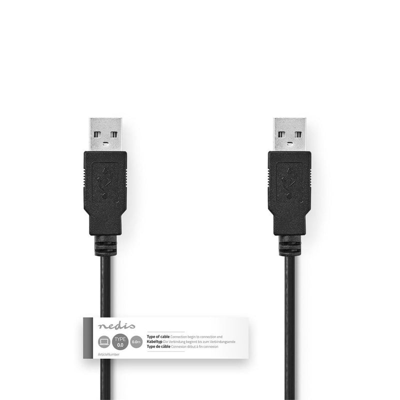 Nedis CCGT60000BK30 Kabel Usb 2.0 A Male - A Male 3,0 M Zwart