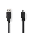 Nedis CCGT60500BK10 Kabel Usb 2.0 A Male - Micro B Male 1,0 M Zwart