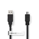 Nedis CCGT60500BK10 Kabel Usb 2.0 A Male - Micro B Male 1,0 M Zwart