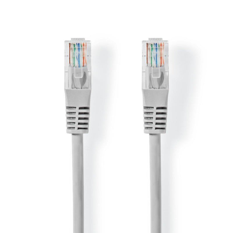 Nedis CCGT85000GY150 Cat5e-kabel U/utp Rj45 Male Rj45 Male 15.0 M Rond Pvc Grijs Label