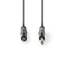 Nedis COTH23200GY30 Stereo Audiokabel 2x 6,35 Mm Male - 3,5 Mm Male 3,0 M Grijs