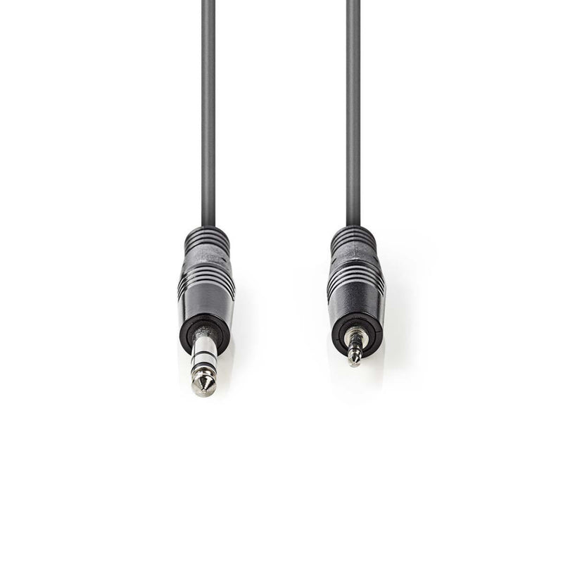 Nedis COTH23205GY15 Stereo Audiokabel 6,35 Mm Male - 3,5 Mm Male 1,5 M Grijs