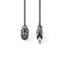 Nedis COTH15120GY30 Ongebalanceerde Audiokabel Xlr 3-pins Female 6,35 Mm Male Vernikkeld 3.00 M Ron
