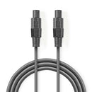 Nedis COTG16000GY100 Luidsprekerkabel 1,5 Mm&sup2; Luidspreker 2-pins Female - Luidspreker 2-pins F