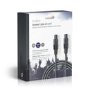 Nedis COTG16000GY100 Luidsprekerkabel 1,5 Mm&sup2; Luidspreker 2-pins Female - Luidspreker 2-pins F