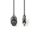 Nedis COTG16200GY100 Luidsprekerkabel 1,5 Mm&sup2; Luidspreker 2-pins Female - 6,35 Mm Male 10 M Gr