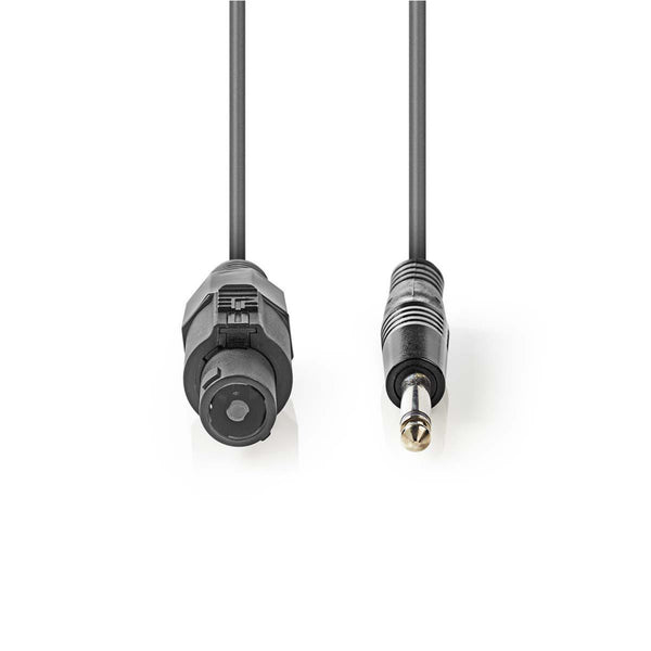 Nedis COTG16200GY100 Luidsprekerkabel 1,5 Mm&sup2; Luidspreker 2-pins Female - 6,35 Mm Male 10 M Gr